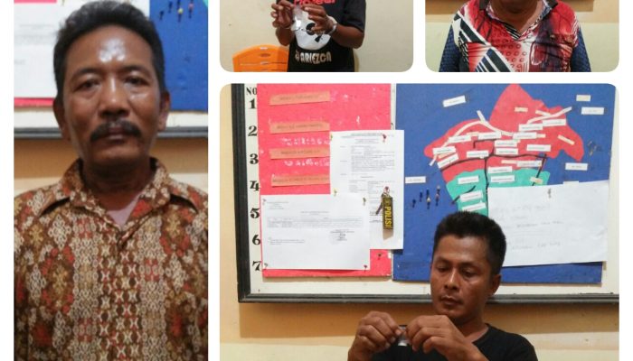 inilah Empat Pelaku Nyabu ditangkap Polsek Lubuk Dalam