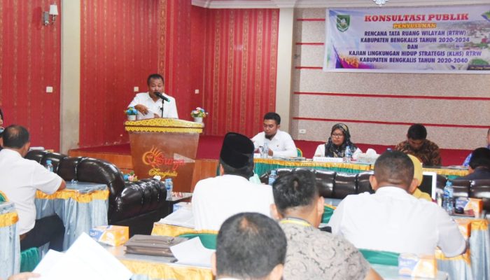 Percepat Pembentukan Perda RTRW, Pemkab Bengkalis Gelar Konsultasi Publik