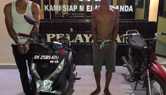 Begal Irt, 2 pelaku, Warga Suka Tani di Bekuk Tim Opsnal Polsek Bagan Sinembah