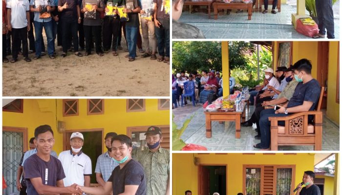 Dukung Olahraga Pemuda, Camat Mandau Serahkan Perlengkapan Olahraga