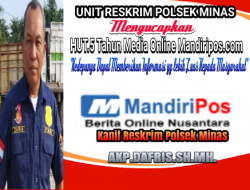 Unit Reskrim Polsek Minas Mengucapkan Hut.Ke 5 Media Online Mandiripos.com