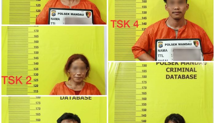 Wow..Polsek Mandau Berhasil Ungkap Kasus Narkotika, 5 Tersangka Dibui