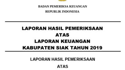 Temuan BPK RI Riau Kelebihan Bayar SPPD 2019 Capai Ratusan Juta Di Pemkab Siak .Ini Kata LSM PH2I