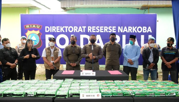 Sindikat Sabu Internasioal, 81 Kg Disita, Kapolda Riau : Kita Tidak Akan Berhenti Kejar Para Pelaku Narkoba