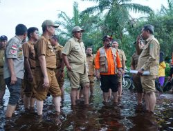 Bupati Alfedri Tinjau Banjir di Kampung Mengkapan Sungai Apit