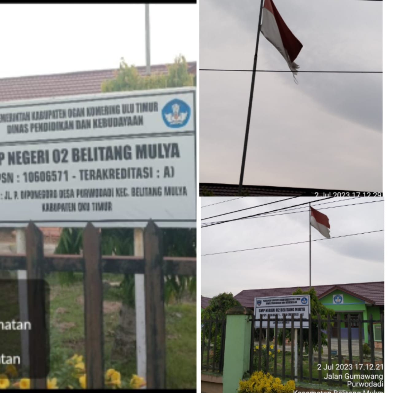 Dinilai Pelecehan, SMPN 2 Belitang Mulya Kibarkan Bendera Usang dan Sobek