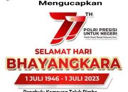 Pemerintahan Kampung Teluk Rimba Mengucapkan Selamat Hari Bhyangkara Ke77