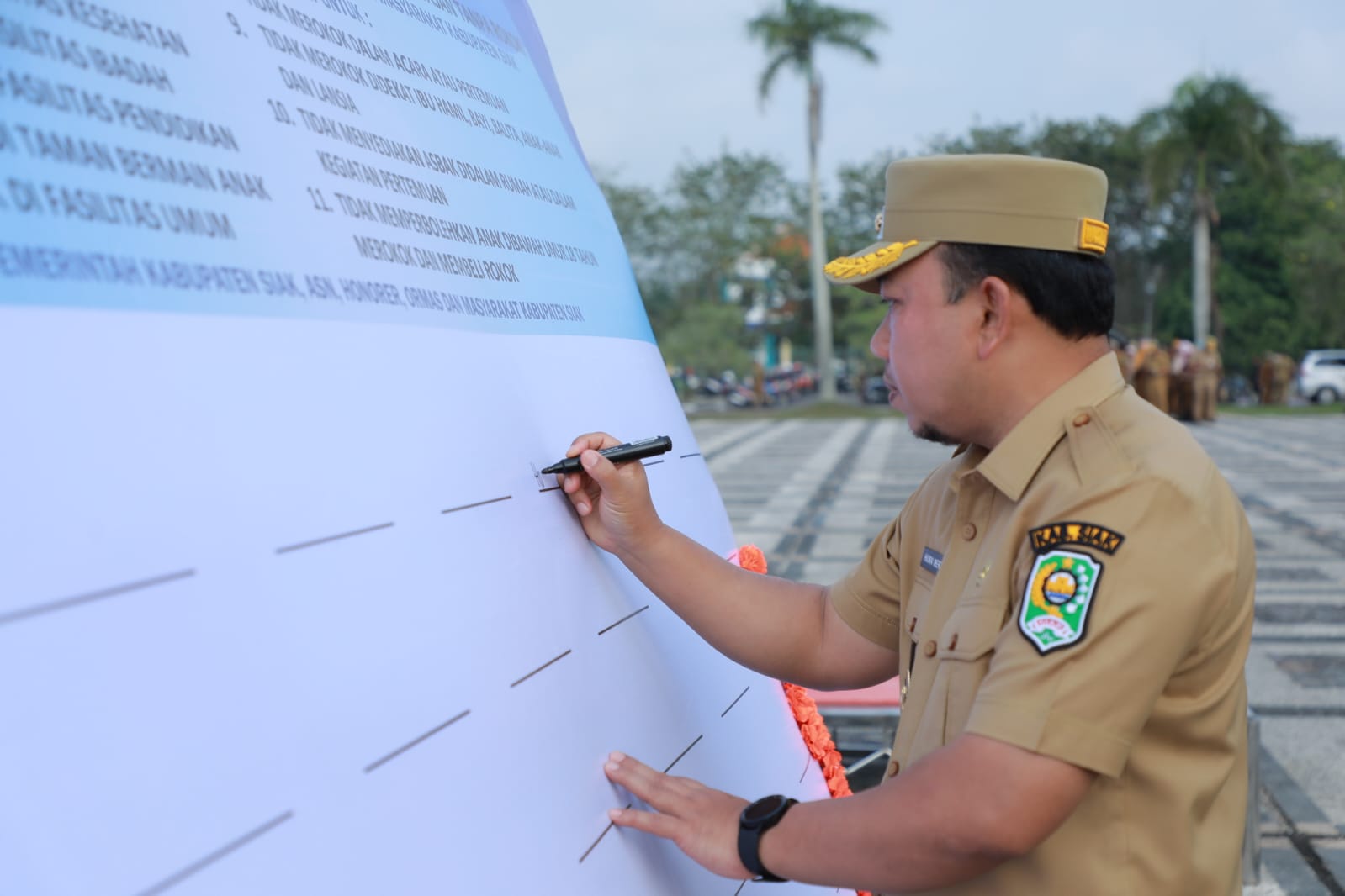 Pemkab Siak Deklarasi Kawasan Tampa Rokok