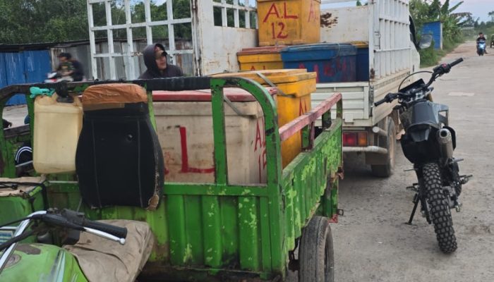 Polres Rohil Gagalkan Perdagangan 10 Kotak Fiber Belangkas di Kepenghuluan Panipahan Darat