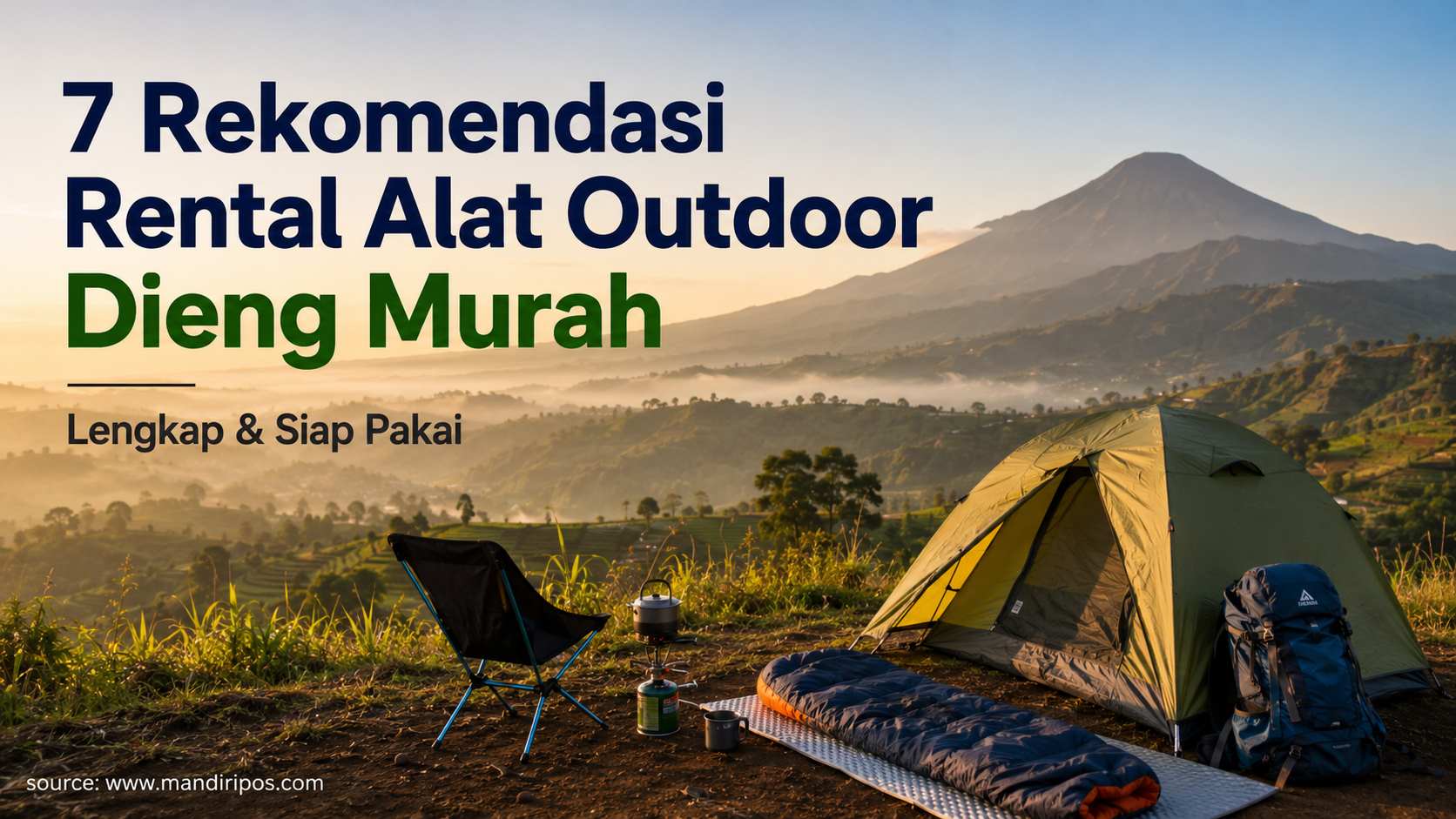 rental alat outdoor Dieng